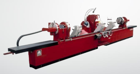 Cylindrical grinding machine in operation